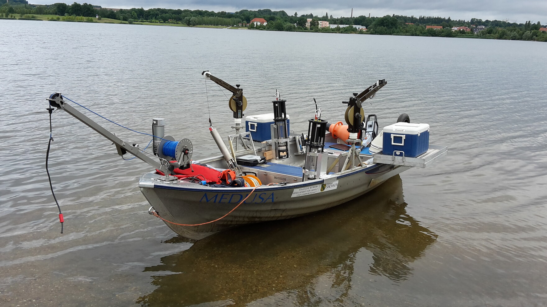 Boot auf dem Olbersdorfer See